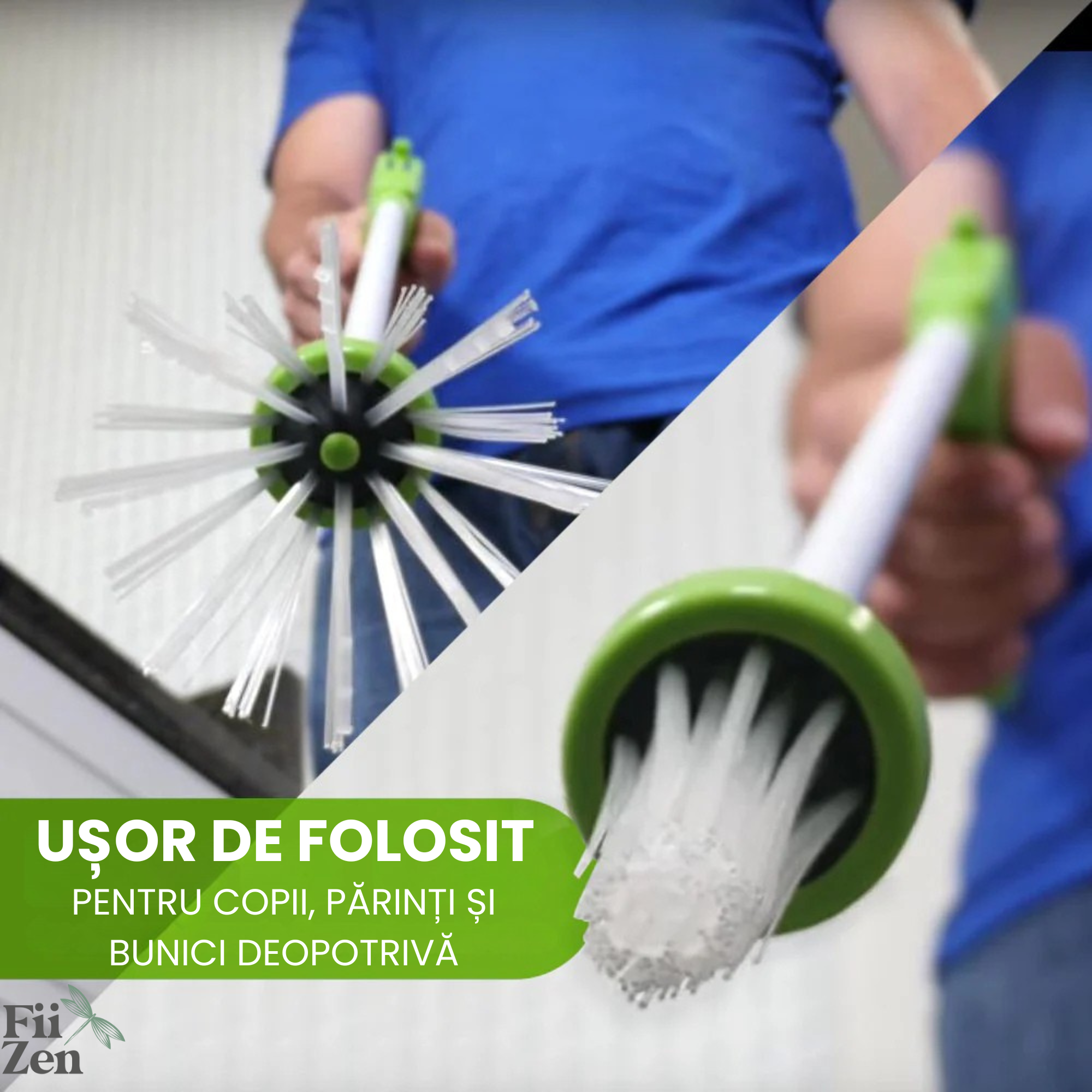 ⁠Dispozitiv prindere insecte FIIZEN®, clește insecte pentru capturare gandaci, fara atingere, sigur, reutilizabil, usor de folosit, ideal pentru casa, gradina si exterior, 65 cm