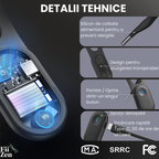 Corector postura inteligent FIIZEN®, corector spate cu senzor si vibratii pentru indreptare coloana, dispozitiv ergonomic pentru adulti si copii, discret si confortabil, ideal pentru birou, scoala si utilizare zilnica, Negru