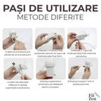Organizator cablu incarcare FIIZEN® din silicon, accesoriu pentru pastrarea cablului compact si fara incurcaturi, protejeaza si fixeaza incarcatorul, ideal pentru telefon, birou, casa si calatorii, Alb